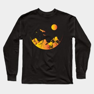 Gradient Sun in the Mountains Long Sleeve T-Shirt